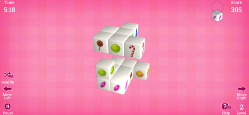 Mahjong 3D Candy - Screenshot